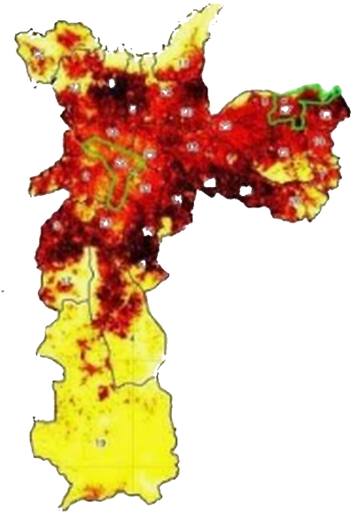 Mapa de calor da Capital