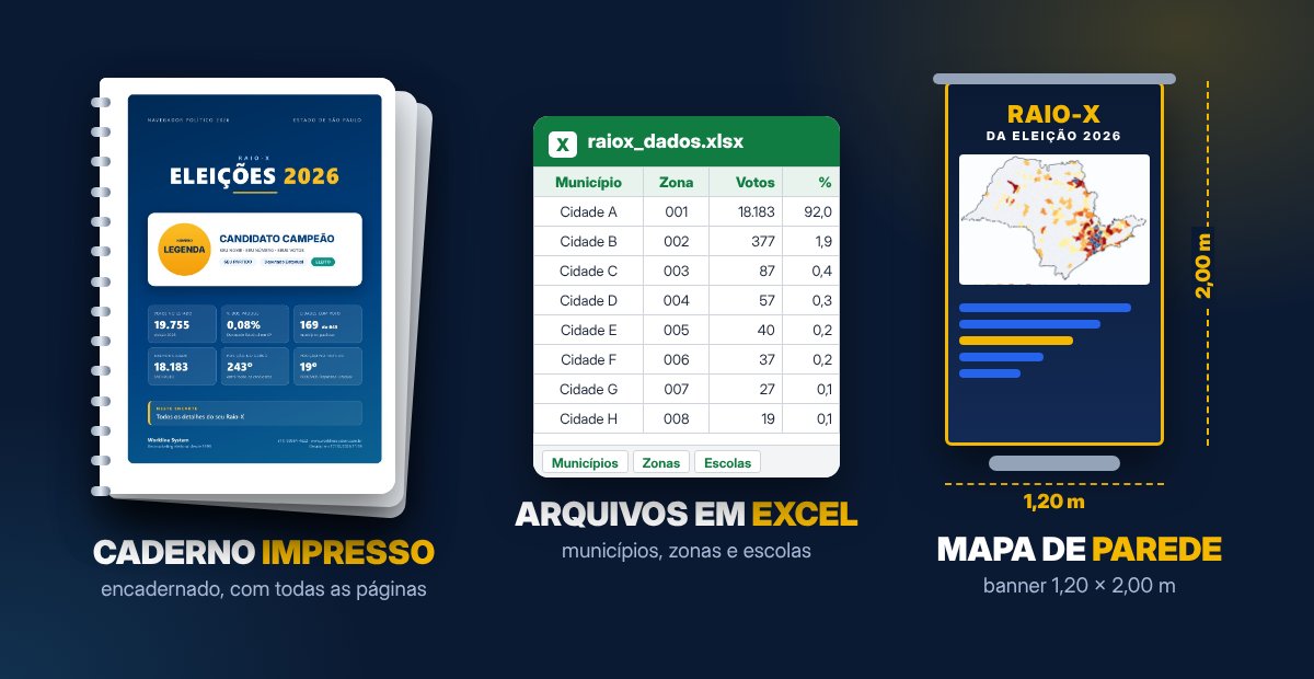 O kit completo: caderno impresso, arquivos em Excel e mapa de parede